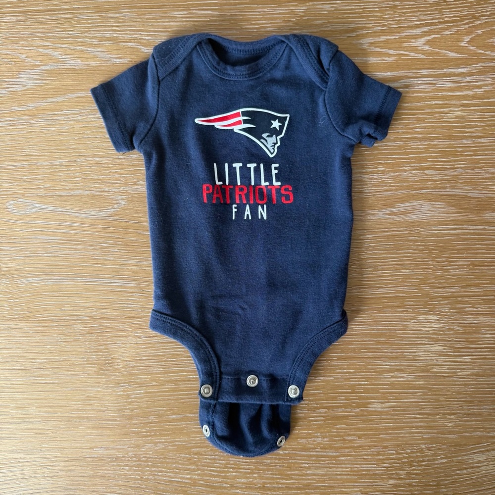 NFL Patriots Navy Baby Onesie